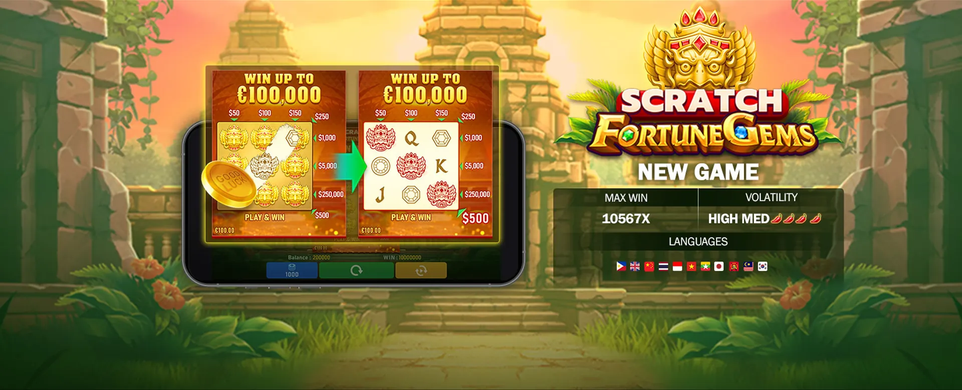 Variety of PAGCOR licensed slot games